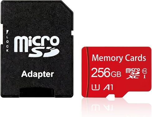 256GB Class 10 MicroSDHC Flash Memory Card with Adapter for Mobile Device Storage Phone, Tablet, Drone & Full HD Video Recording in Saudi Arabia