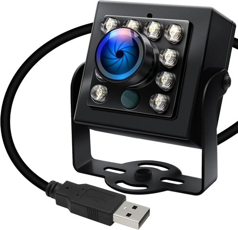 كاميرا USB 1080 بكسل 60 إطارًا في الثانية عالية السرعة بالأشعة تحت الحمراء رؤية ليلية ونهارية مع توصيل وتشغيل عدسة عين السمكة 170 درجة فائقة الاتساع لنظام التشغيل Windows Linux Android Mac OS 3D لالتقاط الفيديو بالطابعة in Kuwait