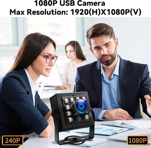 كاميرا USB 1080 بكسل 60 إطارًا في الثانية عالية السرعة بالأشعة تحت الحمراء رؤية ليلية ونهارية مع توصيل وتشغيل عدسة عين السمكة 170 درجة فائقة الاتساع لنظام التشغيل Windows Linux Android Mac OS 3D لالتقاط الفيديو بالطابعة in Kuwait