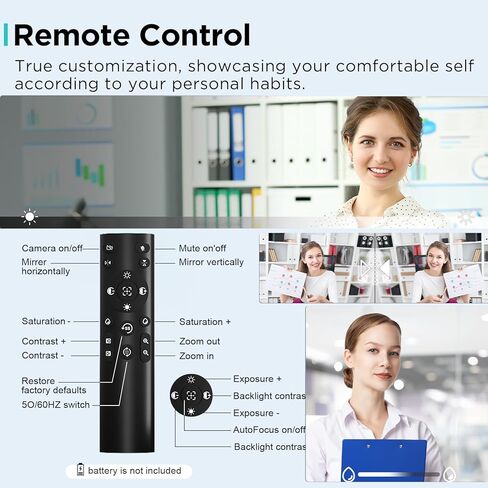 4K Webcam - 1/2.55" Sensor, Dual Autofocus, Digital Microphone, Metal Unibody Sculpted Mini Web Cam for Laptop/PC/Mac, Plug & Play, Privacy Cover, Remote, Streaming Camera for Live Meeting (Black) in Saudi Arabia