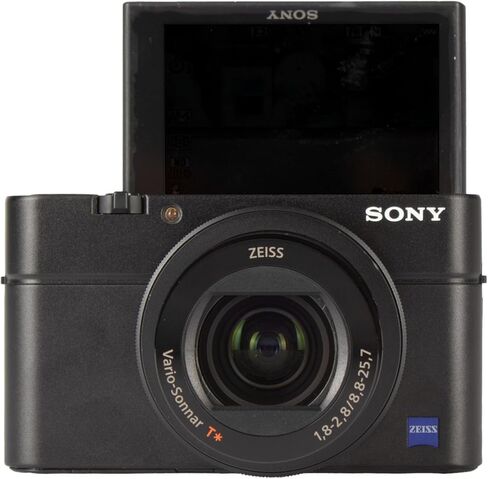 كاميرا رقمية مدمجة ممتازة Sony DSC-RX100 III بدقة 20.1 ميجابكسل مع مستشعر Exmor R مقاس 1 بوصة، وعدسة ZEISS مقاس 24-70 مم f/1.8-2.8، وشاشة OLED المنبثقة، وفيديو عالي الدقة (DSCRX100M3/B) + مجموعة تنظيف (حزمة 6 قطع) (متجددة) in Saudi Arabia
