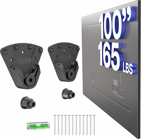 VIVO No Stud TV Wall Mount for 32 to 100 inch Screens, Max VESA 1000x600mm, Studless Drywall Mounting Solution, Black, MOUNT-NS100 in Saudi Arabia