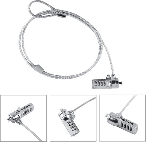 GOWENIC Laptop Security Cable Lock Durable Theft Deterrent 4 Digit Password for Notebook PC in Saudi Arabia