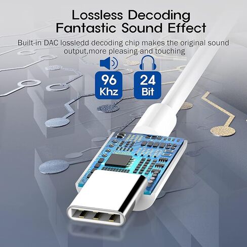 محول مقبس سماعة الرأس USB C إلى 3.5 ملم وقارئ بطاقة ذاكرة USB C SD لهاتف iPhone 15/15 Pro/Pro Max/Plus، سلك كابل Aux Dongle من النوع C متوافق مع iPad وSamsung Galaxy S23/S23/S22/S21Ultra وMacBook in Kuwait