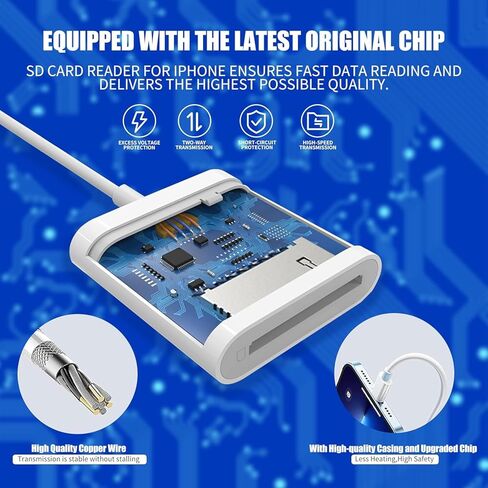 محول مقبس سماعة الرأس USB C إلى 3.5 ملم وقارئ بطاقة ذاكرة USB C SD لهاتف iPhone 15/15 Pro/Pro Max/Plus، سلك كابل Aux Dongle من النوع C متوافق مع iPad وSamsung Galaxy S23/S23/S22/S21Ultra وMacBook in Kuwait