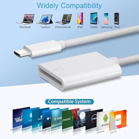 محول مقبس سماعة الرأس USB C إلى 3.5 ملم وقارئ بطاقة ذاكرة USB C SD لهاتف iPhone 15/15 Pro/Pro Max/Plus، سلك كابل Aux Dongle من النوع C متوافق مع iPad وSamsung Galaxy S23/S23/S22/S21Ultra وMacBook in Kuwait