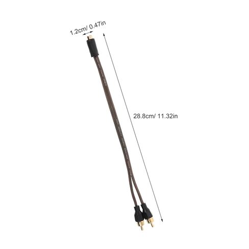 Cabilock Car Audio RCA Cable Splitter, Pure Copper Dual Male to Female Signal Y Adapter, Two-Channel Audio Connection Cord for Car Speaker Stereo System in Saudi Arabia