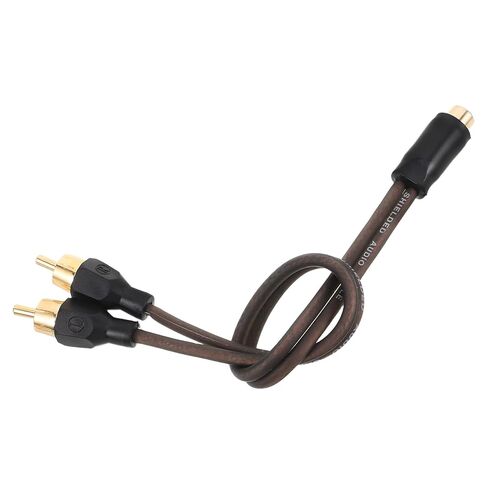 NUOBESTY Car Audio Wire RCA Splitter Cable Dual Male to Female Copper Amplifier Speaker Audio Extension Cord for Vehicle Stereo System in Saudi Arabia
