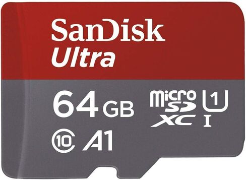 SanDisk Ultra 64GB microSDXC UHS-I Card with Adapter(SDSQUAR-064G-GN6MA), 3 Pack(64GB) in Saudi Arabia