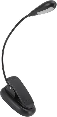 Fafeicy ClampHolder On Light, Rechargeable USB Flexible Gooseneck LED Clamp Holder, Battery Powered for Reading, Dorm Room, Office, Bedroom in Saudi Arabia
