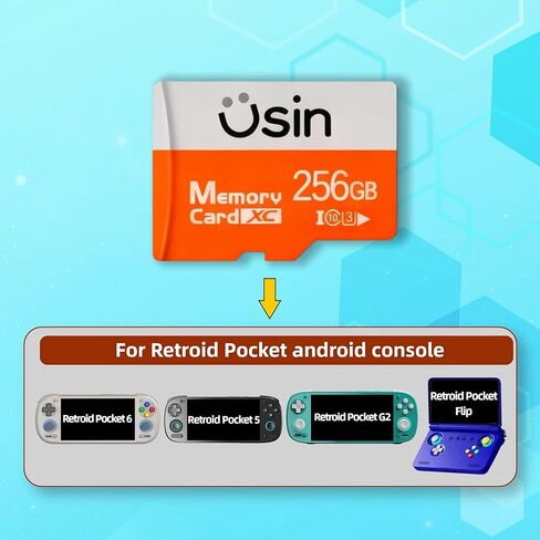 بطاقة ألعاب لـ Retroid Pocket 5، 6، G2، Flip، 30+ محاكي، ألعاب كلاسيكية قديمة، أحجام تخزين متعددة (256، جيجابايت) in Saudi Arabia