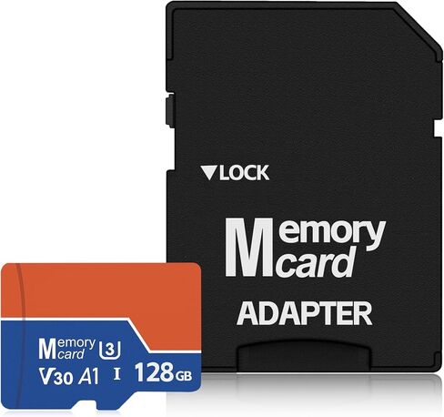 128GB Micro SD Card with Adapter, Class 10 U3 V30 A1 ¨C High-Speed 4K Video Recording Memory Card for Cameras, Drones, Dash Cams, Phones, Tablets & Game Consoles in Saudi Arabia