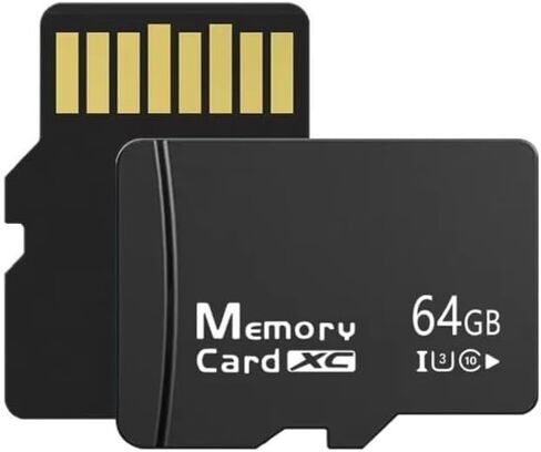 1 Pack Micro SDXC Memory Card with Full Size Adapter, A2, U3, Read Speed up to 100 MB/s, 128 MB, Black in Saudi Arabia