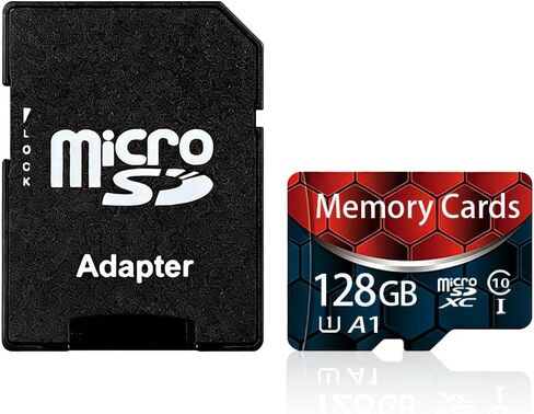 128GB Class 10 MicroSDHC Flash Memory Card with Adapter for Mobile Device Storage Phone, Tablet, Drone & Full HD Video Recording in Saudi Arabia