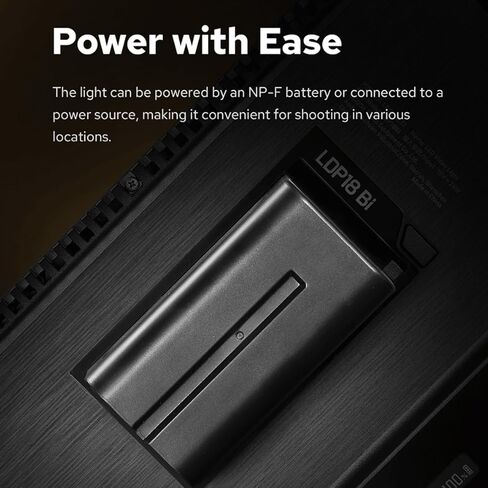 Godox LDP8D LED ضوء فيديو محمول قابل للتعتيم 10 واط LED ملء ضوء 5600 كيلو سطوع قابل للتعديل 8 تأثيرات إضاءة FX مزدوجة مع محول الحذاء البارد لكاميرات SLR الرقمية in Saudi Arabia