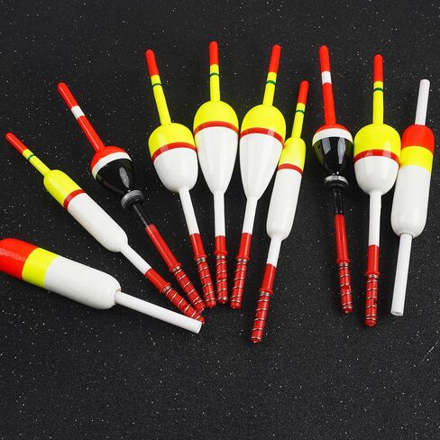 SILANON Slip Bobbers Fishing Bobbers Floats Assortment Spring Bobbers Oval Stick Wood Slip Floats for Crappie Catfish Trout Panfish Walleye Fishing 10pcs in Saudi Arabia