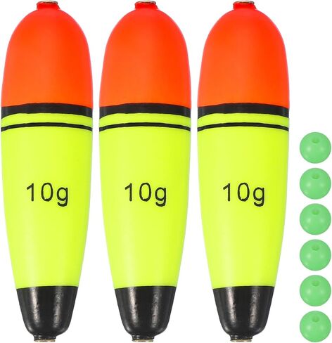 Fishing Slip Bobbers, EVA Foam Bobbers Slip Floats with Fish Beads, Fitting for Perch Carp Bass in Saudi Arabia