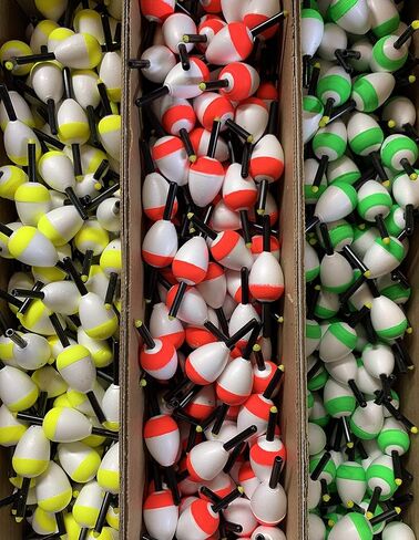Qty. 10 Slip Stick PEAR Floats Choose Size & Color - 3 Colors in Saudi Arabia
