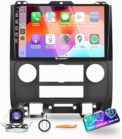 for Ford Escape for Mazda Tribute for Mercury Mariner 2008-2012 4G+64G CarPlay Android Auto Navigation Stereo GPS Radio Display 9" IPS Touchscreen Headunit Tablet Pad Media Player Quad Core in Saudi Arabia