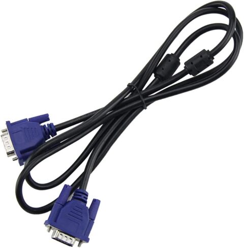 1.5/1.8 متر أزرق داكن VGA 15 دبوس ذكر إلى ذكر قابس كابل شاشة الكمبيوتر سلك سلك كابل سلك كابلات اتصال الكمبيوتر (الحجم: 150 سم) in Kuwait