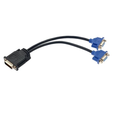 SHINEOFI to Dual Vga Splitter Adapter Cable Connect Two Vga Displays to Port Graphics Card Black Blue Compatible with Svga Monitors and Projectors in Saudi Arabia