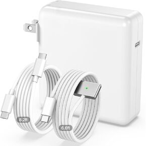 140W Charger for MacBook Pro 14 16 inch MacBook Air 13 15 inch 2026-2021 M5 M4 M3 M2 M1, 140W GaN Power Adapter, 6.6FT USB C to 3 Magnetic 3 Cable, 8.2FT USB C to C Cable【Original Quality】 in Kuwait