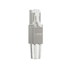 موصلات Syston Cat 8 RJ45 8 قطع، موصلات كابل إيثرنت / أطراف Cat8 / مقابس إيثرنت RJ45 / موصلات الشبكة، محطات مطلية بالذهب 50u، فضي in Kuwait