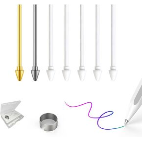 رؤوس معدنية بديلة/أطراف بديلة لجهاز Samsung Galaxy Tab S11/S11 Ultra S Pen، رؤوس/أطراف + مشبك + منظم (2 سن معدنية + 5 سن بلاستيكية) in Kuwait