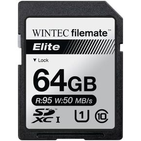 Wintec Filemate Elite 64GB UHS-I U1 SDXC C10 Card (3FMSX64GU1E-R) in Saudi Arabia