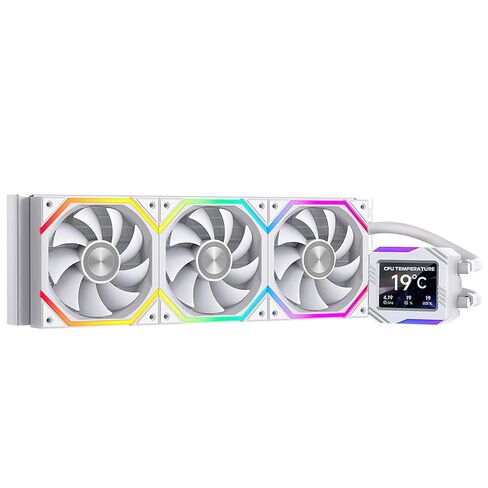 TK1 ARGB Water Cooling CPU Cooler,800-2000RPM ARGB PWM Fans,for Intel LGA115X/1200/1700/1366/2011/2066,for AMD:FM2/FM2+/AM3/AM3+/AM4/AM5 (Black-360mm) in Kuwait