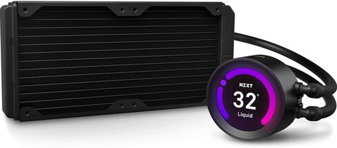 NZXT Kraken Z53 RGB 240mm - RL-KRZ53-R1 - مبرد سائل لوحدة المعالجة المركزية AIO RGB - شاشة LCD قابلة للتخصيص - مضخة محسنة - مدعومة بواسطة CAM V4 - موصل RGB - مراوح الرادياتير AER RGB 2 120 مم (2 متضمنة) in Saudi Arabia