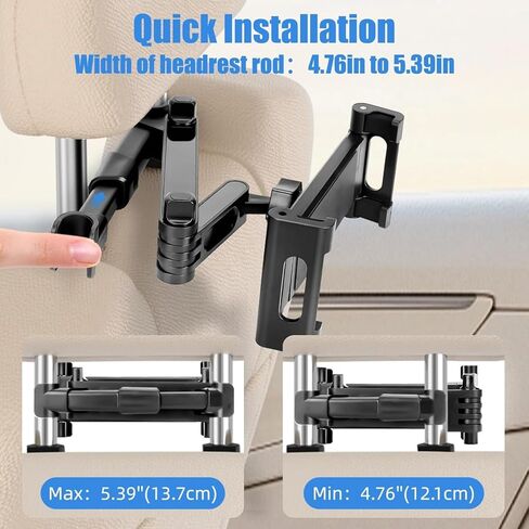 for iPad Holder Car Road Trip Travel Essentials Activities for Toddler Kids Gifts, Car Accessories for Women Interior Men Truck 3in1 Tablet Holder Back Seat Car Camping Headrest Organizer in Saudi Arabia