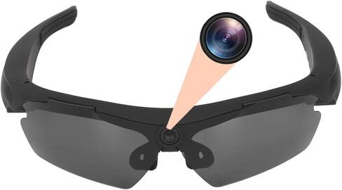 Tangxi Smart Video Glasses with Camera, 1080P HD Camera Glasses Wearable Sunglasses, Audio and Video Recording, for Outdoor Sports, Cycling, Driving, Hiking (Black) in Saudi Arabia