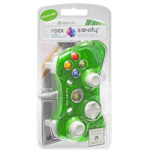 PDP Rock Candy Wired Controller for Xbox 360 - Aqualime in Saudi Arabia