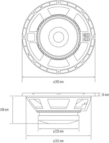 RCF LF15G401 15-inch Woofer 800 Watt Rms 1600 Watt Peak 4-inch Fiberglass Voice Coil Triple-Roll Surround Dual Spider Design 8 ohm Pro Audio Speaker in Saudi Arabia