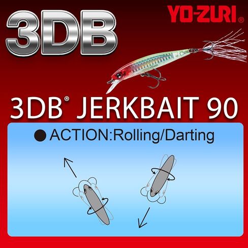 YO-Zuri 3DB Jerkbait 90mm/110mm Suspend Type Bass Lure in Saudi Arabia