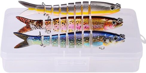 1Pc Fishing Lures Multi Jointed Swimbait Crankbait Slow Sinking Bionic Artificial Bait Freshwater Saltwater Trout Bass Fishing Accessories in Saudi Arabia