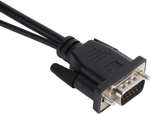 محول VGA إلى HDMI VGA من سانبيل، مقسم 1 في مخرج HDMI 2، يدعم ستيريو تناظري 2.1 (أسود) in Saudi Arabia