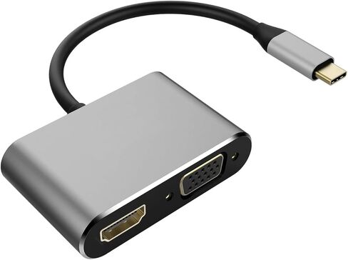 Selna USB-C to HDMI VGA Adapter Video Splitter Compatible with iPad Pro 11 (2024, 2025), iPad Pro 13 (2024, 2025) - HDTV Cable TV Video Hub Projector Converter in Saudi Arabia