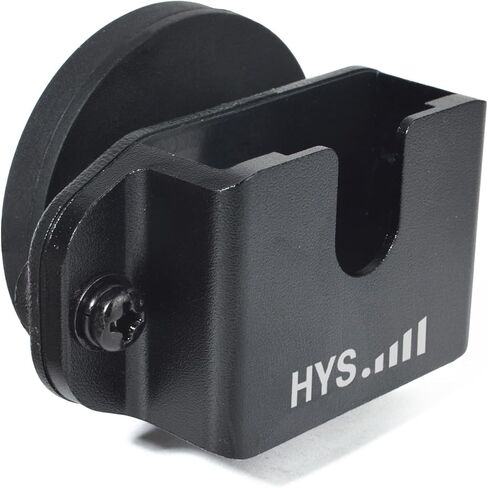 HYS Magnetic with Belt Clip/Round Knob Holder for Handheld CB Radio&Romote Speaker Mic, Mount with Quick Release Clamp for Gym Equipment, Car Dashboard with Metal Plate, or Flat Steel Surfaces in Saudi Arabia
