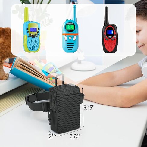 Portable Carrier for Walkie Talkies for Kids, Universal Pouch for Family Walkie Talkies Toy, Gifts for 3-8 Year Old Boy Girl for Outdoor Play, Family Games, Hiking Camping Gear, Frees Your Hands in Saudi Arabia