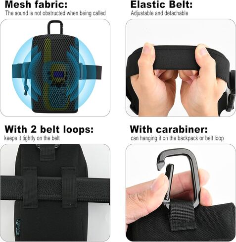 Portable Carrier for Walkie Talkies for Kids, Universal Pouch for Family Walkie Talkies Toy, Gifts for 3-8 Year Old Boy Girl for Outdoor Play, Family Games, Hiking Camping Gear, Frees Your Hands in Saudi Arabia