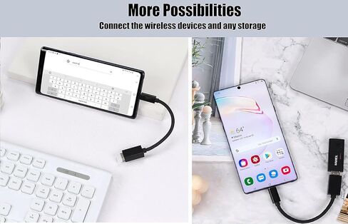 OTG USB Type-C 3.0 Adapter (2 Pack) Compatible with Amazon Fire HD 10 2023/Fire HD 10 Plus 2021/ Fire HD 10 2021 to Quick Multi-Use functions to backup, keyboard, mice, thumb drives, saves, more in Saudi Arabia