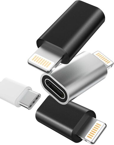 محول شاحن USB C إلى Lightning (3 حزم) لـ Apple MFI معتمد لهاتف iPhone 14 13 Type-C أنثى جاك كابل شحن مقبس كابل توصيل البرق PD ملحقات محول بيانات شاحن لمحول iPad in Saudi Arabia