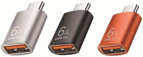 3 Pack 10Gbps/120W USB C to USB3.1 Adapter, Type C Male to USB Female for Phone,PC, Laptop, Tablet, Keyboard in Saudi Arabia