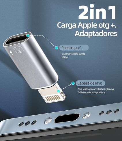 محول USB C Audio OTG أنثى إلى Lightning Male (2 حزمة) لمحول iPhone 14 لجهاز iPad من النوع C كابل جاك موصل البيانات محول سماعات الرأس من النوع C قارئ بطاقة لوحة المفاتيح محول الكاميرا in Saudi Arabia