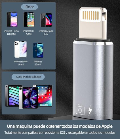 محول USB C Audio OTG أنثى إلى Lightning Male (2 حزمة) لمحول iPhone 14 لجهاز iPad من النوع C كابل جاك موصل البيانات محول سماعات الرأس من النوع C قارئ بطاقة لوحة المفاتيح محول الكاميرا in Saudi Arabia