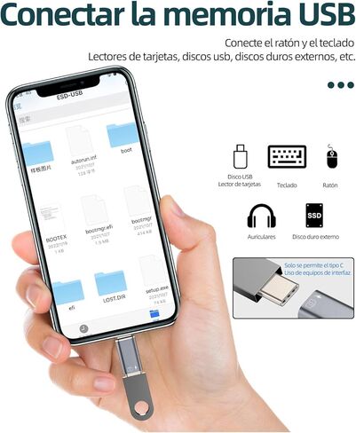 محول USB C Audio OTG أنثى إلى Lightning Male (2 حزمة) لمحول iPhone 14 لجهاز iPad من النوع C كابل جاك موصل البيانات محول سماعات الرأس من النوع C قارئ بطاقة لوحة المفاتيح محول الكاميرا in Saudi Arabia