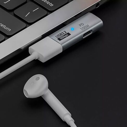 USBC إلى OTG 10Gbps 100W متوافق مع Motorola Moto Edge 60 Neo يسمح بتخزين USB 3.2 كامل، والملحقات، ولوحة المفاتيح، والماوس، ولوحة الألعاب، + المزيد والشحن السريع في نفس الوقت in Kuwait