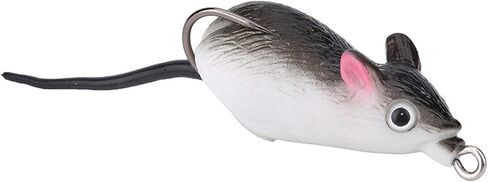 2 * 0.79in Rat Bait, Rubber Rats Lure, Dark Grey Two Hooks Rat Fishing Lures Suitable for Fishing Bass Trout Pike in Saudi Arabia